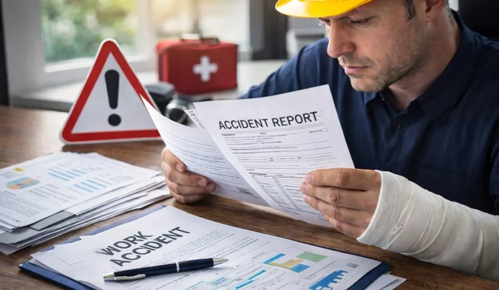 wypadek przy pracy, szkolenia bhp online